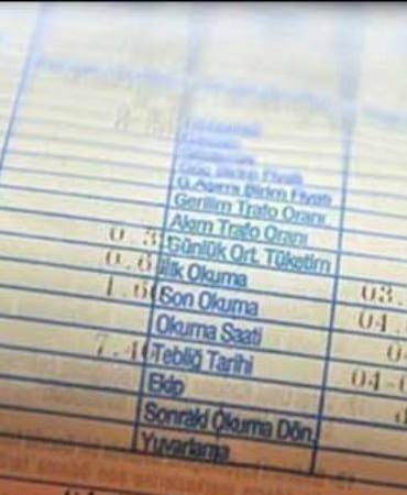 Elektrik faturalarına dikkat