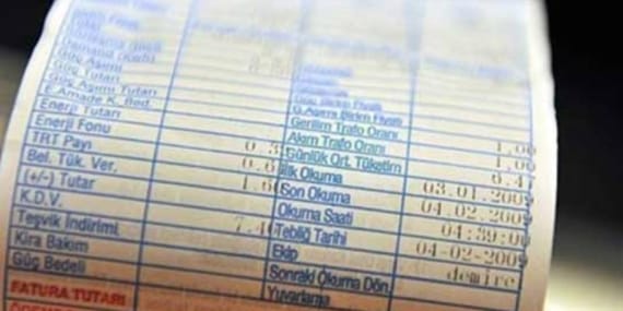 Elektrik faturalarına dikkat