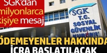 GSS borcu olan milyonlarca vatandaşa yasal takip uyarısı!