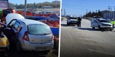 Burdur'da iki araç birbirine girdi: 2 yaralı