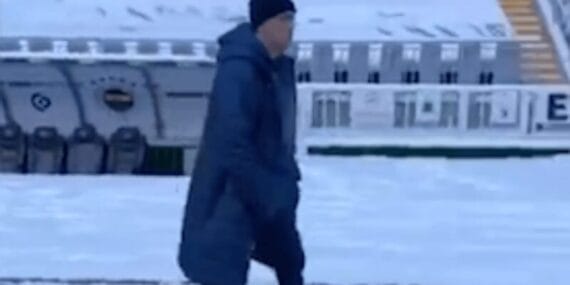 Mourinho Ülker Stadı'nı paylaştı: Antrenman alanı kayak için mükemmel