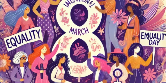 8 Mart Dünya Kadınlar GÜnü İllüstrasyon