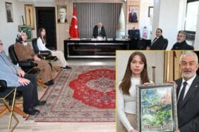 Başkan Başdeğirmen Nisa Ceylin Falay’ı tebrik etti