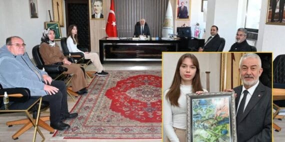 Başkan Başdeğirmen Nisa Ceylin Falay’ı tebrik etti
