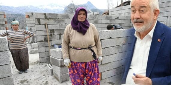 Isparta'da Fatma Teyze'nin yıkılan evi yeniden inşa ediliyor