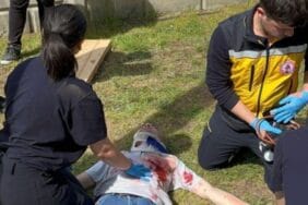 Paramedik öğrencileri, dakikalarla yarıştı