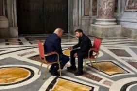 Kameralar önünde kavga eden Trump ve Zelenski Vatikan’da görüştü