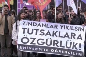 Ankara'da öğrenciler tutuklu arkadaşları için sokağa çıktı