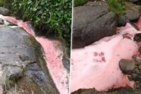 Dere kırmızıya döndü vatandaşlar panik yaptı