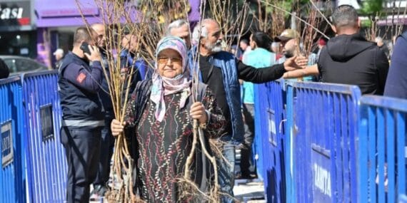Isparta'da 15 bin adet meyve fidanı dağıtıldı