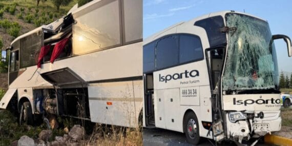 Isparta-Afyon arasında korkutan kaza: 28 yaralı