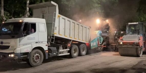 Eski Otogar–Gülkent Kavşağı arasında asfalt yenilemesi yapıldı