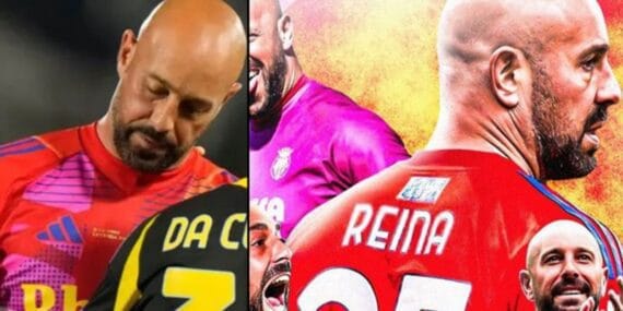 Efsane kaleci Reina kariyerindeki son maçında kahroldu