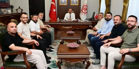 Isparta 32 spor kulübü'nden Vali Erin’e ziyaret