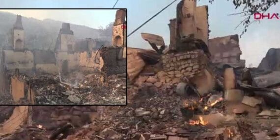 Sakarya'daki yangın Bilecik'e sıçradı! Bir köy kül oldu