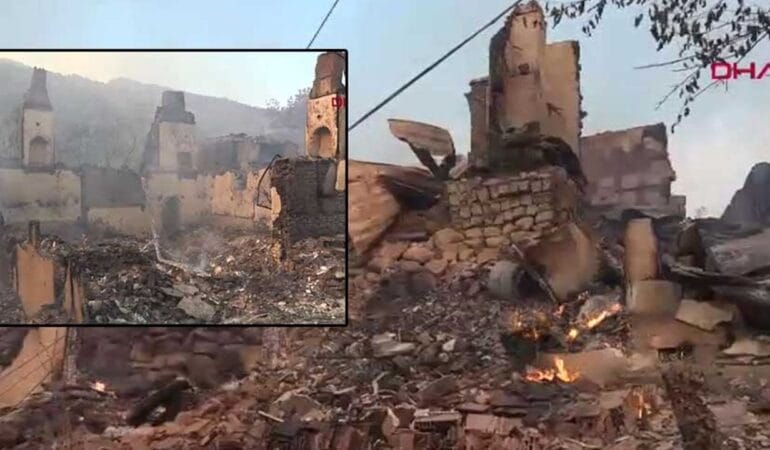 Sakarya'daki yangın Bilecik'e sıçradı! Bir köy kül oldu