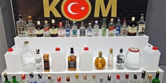 Isparta'da sahte içki operasyonu