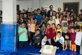 Zafer Mahallesi’nde Güreşe moral ziyareti