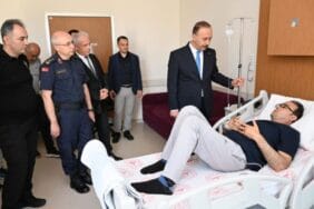 Vali Erin'den Başkan Özata’ya hastane ziyareti