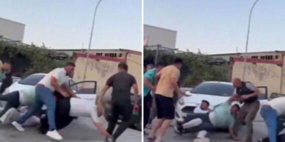 Kaza sonrası kavga çıktı, ortalık savaş alanına döndü!