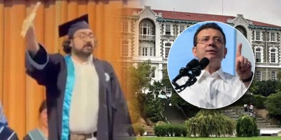 Boğaziçi’nde ‘İmamoğlu’ protestosu! Okulu dereceyle bitirdi, diplomasını yırttı