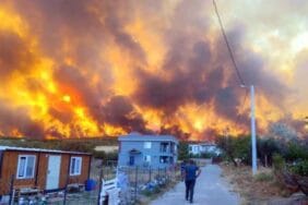 Tekirdağ'da yangın büyüdü! 3 mahalle tahliye edildi