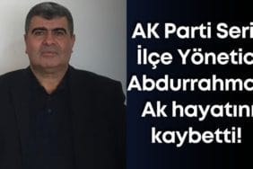 AK Parti Serik İlçe Yöneticisi Abdurrahman Ak Trafik Kazasında Hayatını Kaybetti