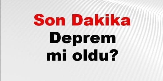 Çanakkale'de 3.5 Büyüklüğünde Deprem