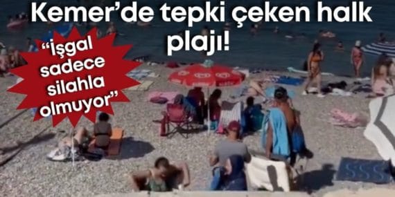 Kemer Halk Plajı'ndaki Sınırlı Alan ve Güvenlik Sorunları Tepki Çekiyor