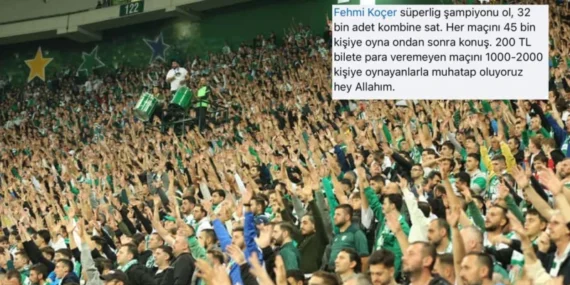 Bursa taraftarından Ispartalı taraftarlara ince mesaj