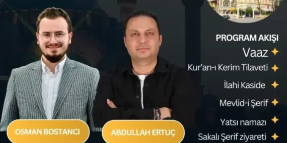 Isparta Gülistan Camii'nde Muhteşem Mevlid Kandili Programı