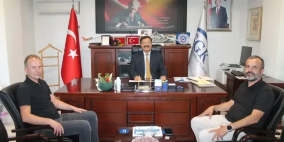 AK Parti Gelendost İlçe Başkanı, SGK İl Müdürünü Ziyaret Etti