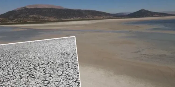 Türkiye'nin Dördüncü Büyük Gölü Kuraklıkla İkiye Bölündü