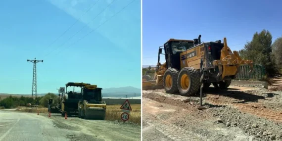 Altıkapı Köyü'ne 6 Km Asfalt ve Peyzaj Çalışması