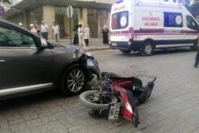 Isparta'da Otomobil-Motosiklet Kazası: 1 Yaralı