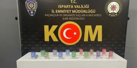 Isparta'da Elektronik Sigara Kaçakçılığı Baskını: 29 Ürün ve 1 Gözaltı