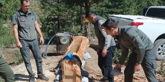 Yaban hayvanları susuz kalmasın diye…
