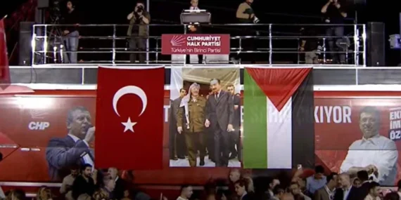 CHP'den 'Filistin'e Destek' mitingi!