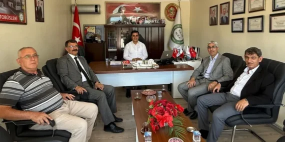 SGK Müdürü, Isparta Otobüs Başkan Adayı Daşdöner'i Ziyaret Etti