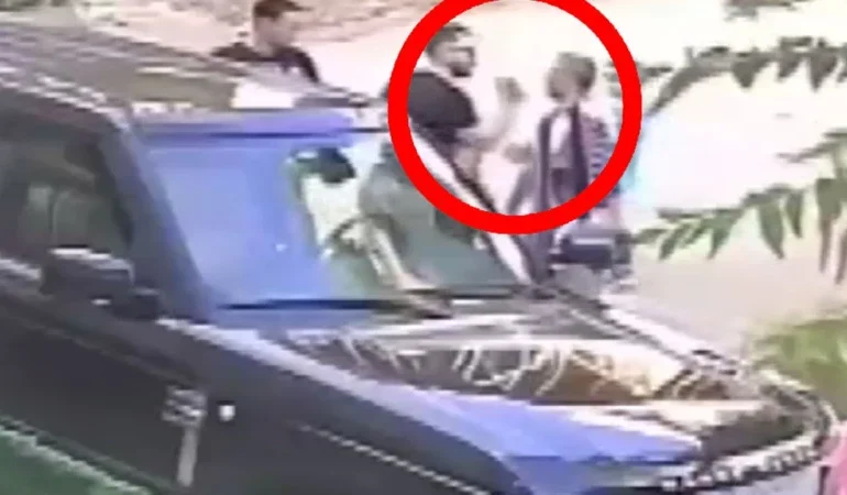 Gebze'de Çocuklarının Gözleri Önünde Baba Tokatlandı: Güvenlik Kamerası Kayıtları Ortaya Çıktı