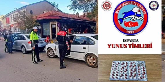 Isparta Yalvaç'ta Şok Denetim: Şüphelinin Üzerinden Düzinelerce Sentetik Hap Çıktı