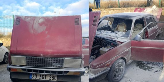 Isparta Cezaevi Yakınlarında Korkutan Araç Yangını: Ekipler Müdahale Etti