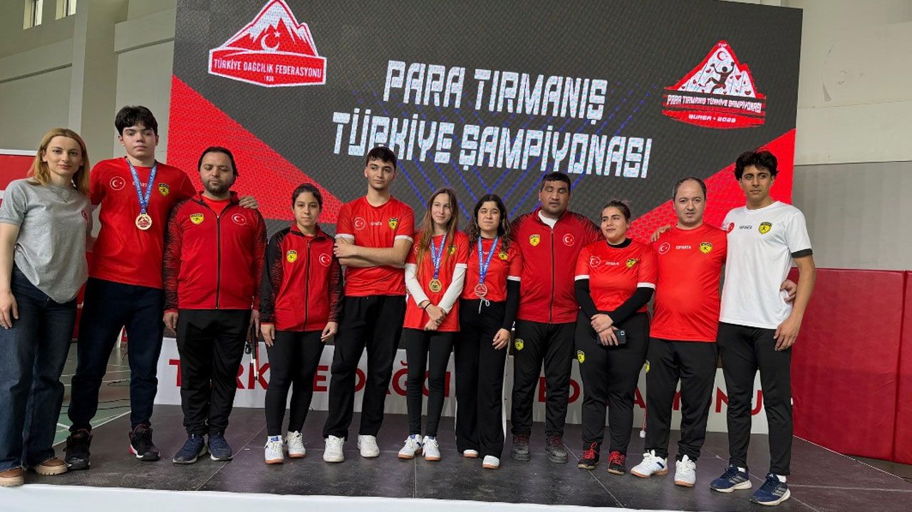 Bursa Para Tırmanış Şampiyonası'nda Sporculardan 3 Madalya