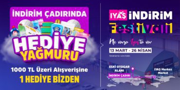 IYAŞ indirim çadırında hediye yağmuru