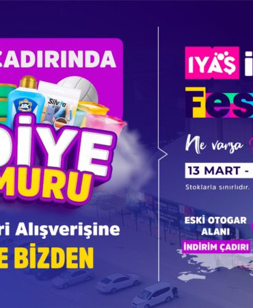 IYAŞ indirim çadırında hediye yağmuru